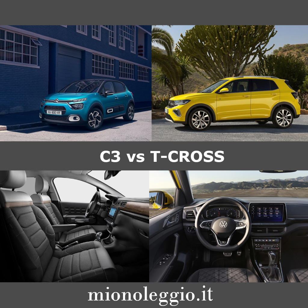 Confronto - Citroën C3 vs Volkswagen T-Cross